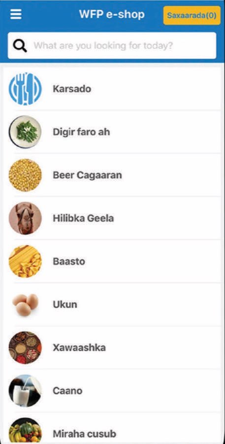 WFP e‑Shop Somalia screenshot 3